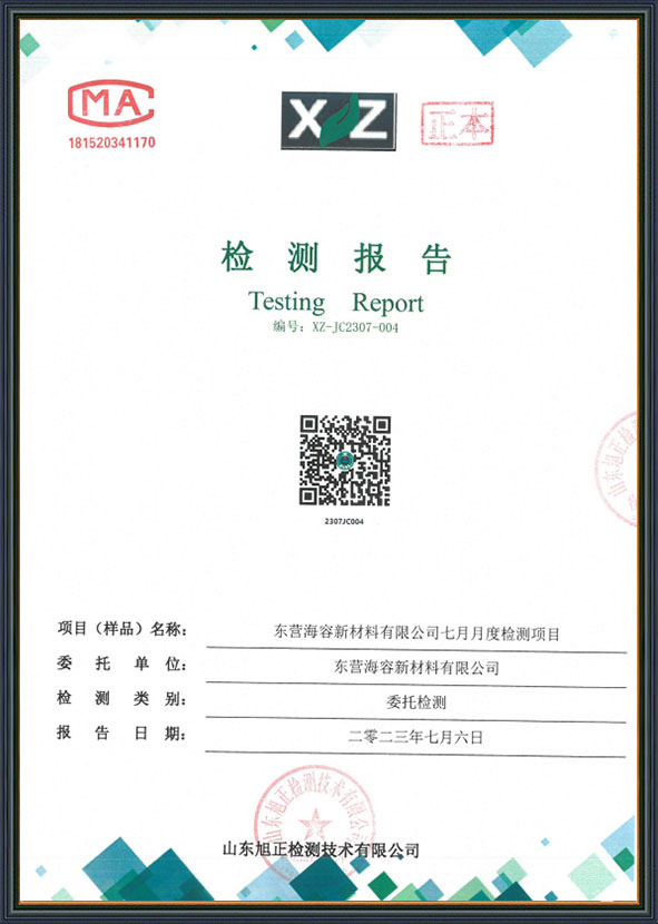 檢測報告
